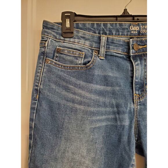 Women's Gap Medium Wash Denim "Straight Crop" Jeans | Size 6/28R - Picture 4 of 11